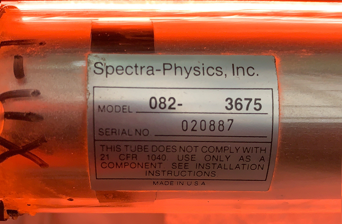 Spectra-Physics 082 Plasma Tube